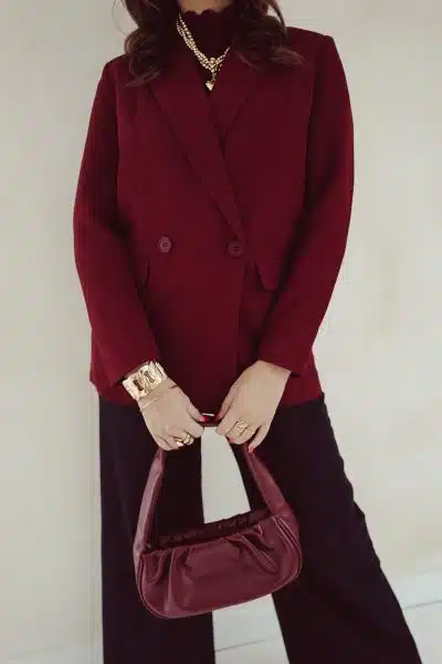 Mila Blazer Burgundy - Afbeelding 4