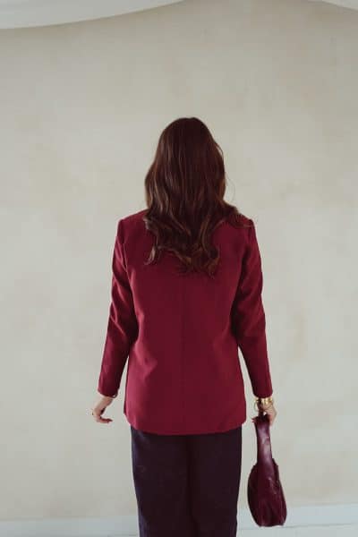 Mila Blazer Burgundy - Afbeelding 5