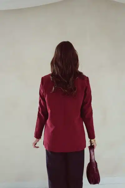 Mila Blazer Burgundy - Afbeelding 5