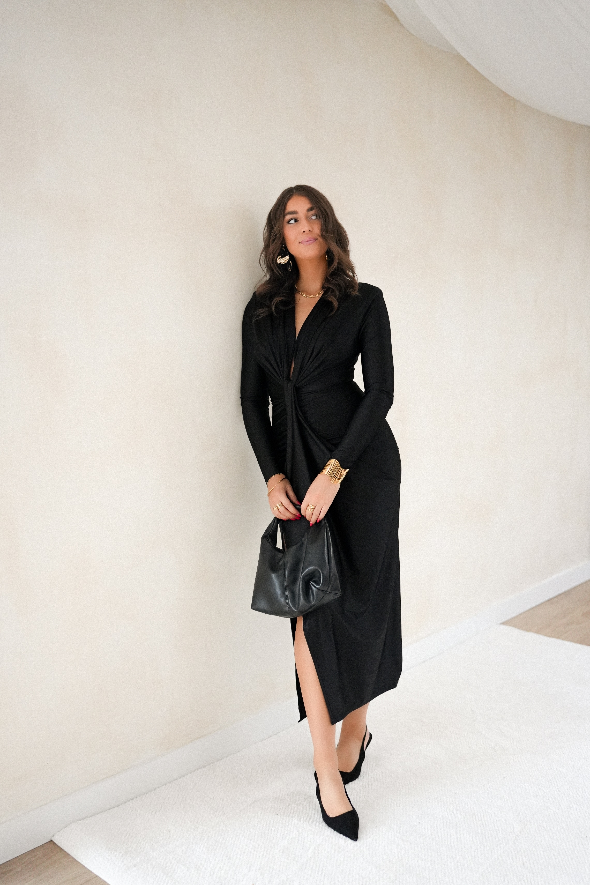 Perfect Long Dress Black - Afbeelding 2