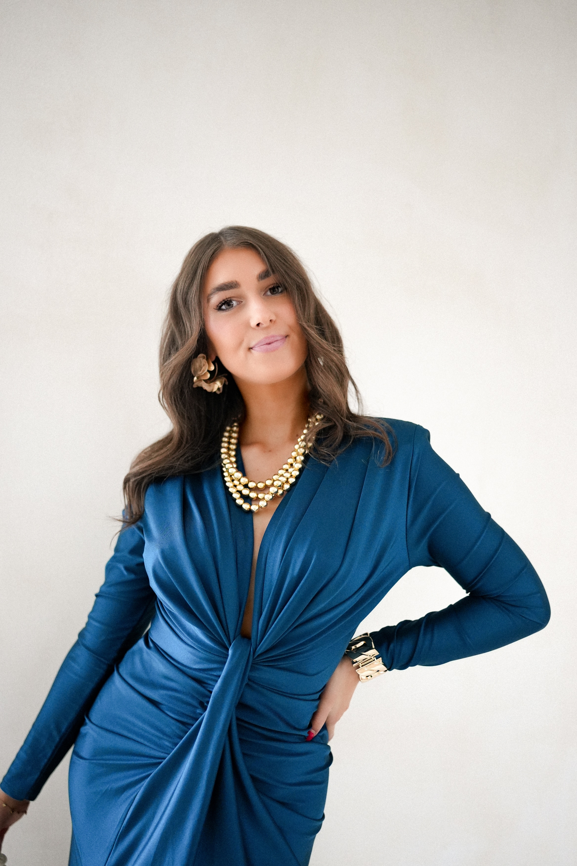 Perfect Long Dress Petrol - Afbeelding 2