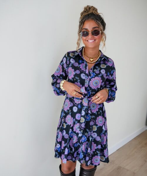 Lofty Manner Dress Lilla Multi Flower