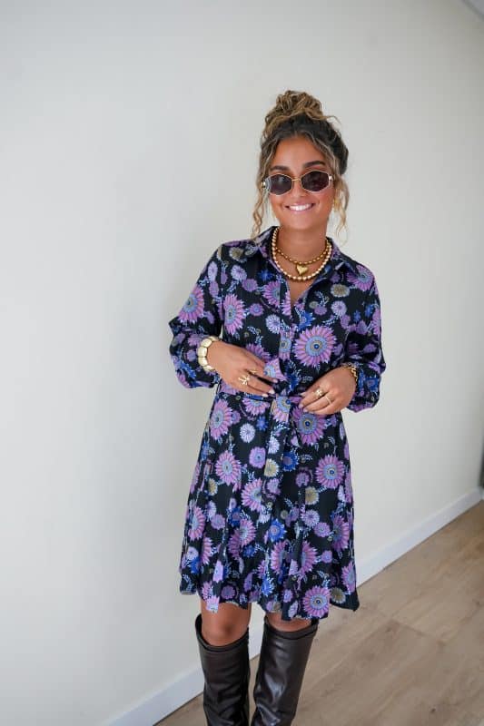 Lofty Manner Dress Lilla Multi Flower