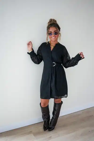 Lofty Manner Dress Anna Black - Afbeelding 4
