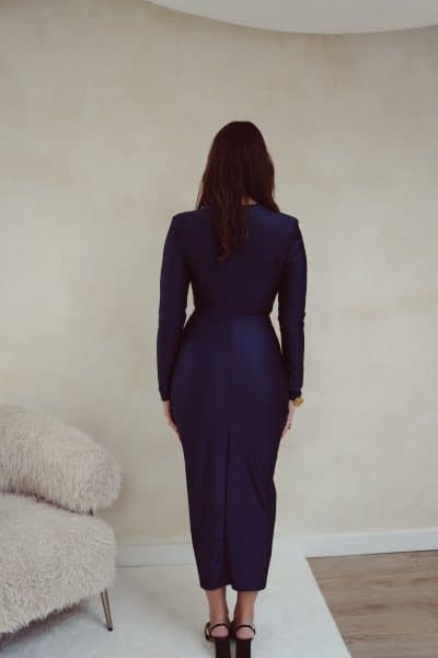 Perfect Long Dress Navy - Afbeelding 3