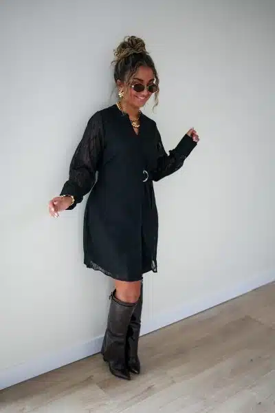 Lofty Manner Dress Anna Black - Afbeelding 3