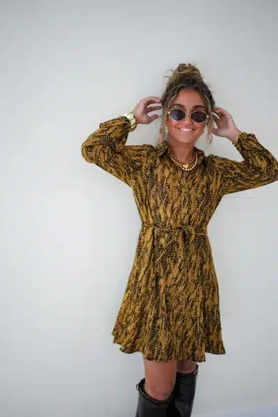 Lofty Manner Dress Lilla Feathers Print - Afbeelding 5