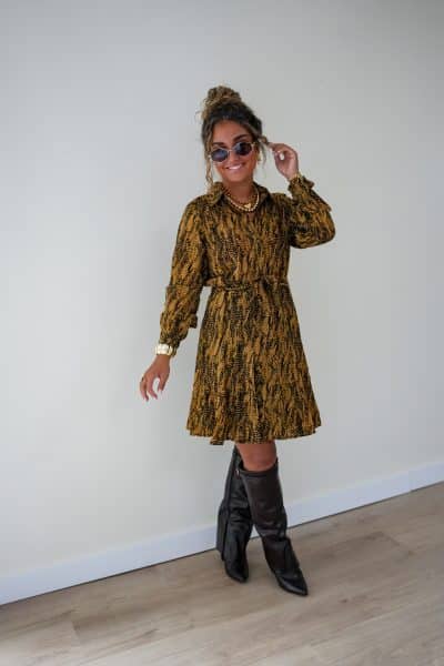 Lofty Manner Dress Lilla Feathers Print - Afbeelding 3