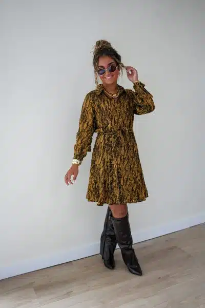 Lofty Manner Dress Lilla Feathers Print - Afbeelding 3