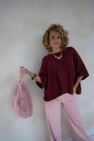 Nele Sweater Bordeaux - Afbeelding 5