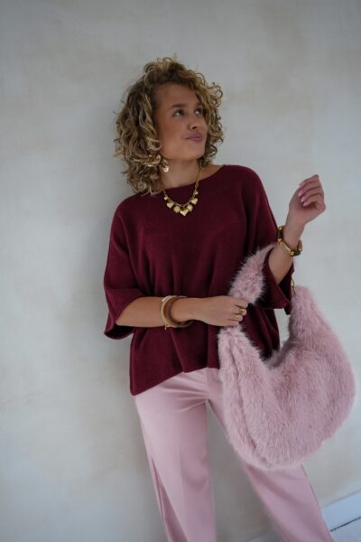 Nele Sweater Bordeaux - Afbeelding 4