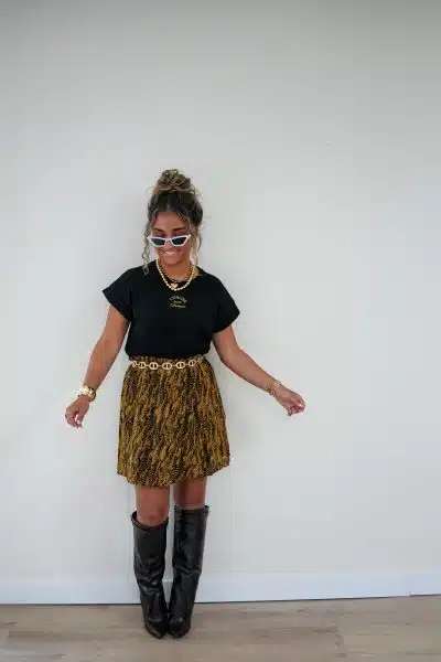 Lofty Manner T-shirt Monika Black - Afbeelding 4