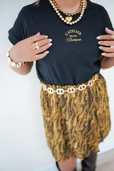 Lofty Manner T-shirt Monika Black - Afbeelding 5