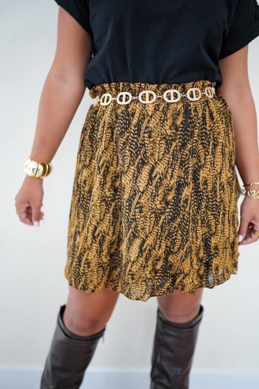 Alternative view of Lofty Manner Skirt Katalin Feathers Print