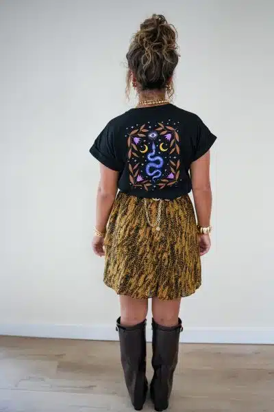 Lofty Manner Skirt Katalin Feathers Print - Afbeelding 3