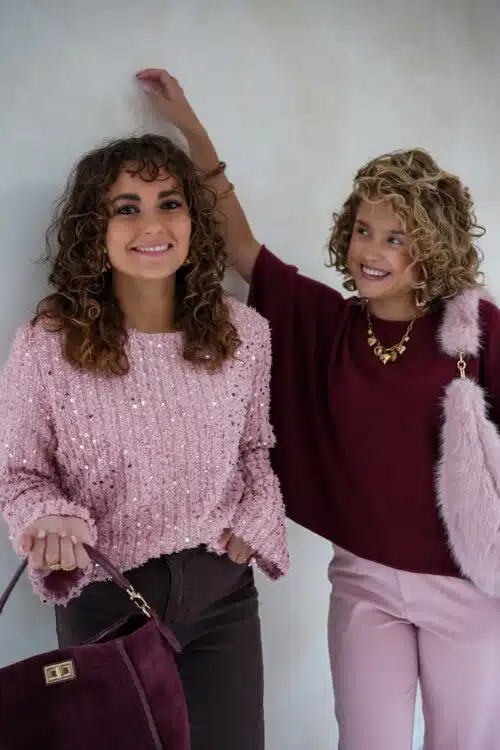 Alternative view of Pailletten Sweater Pink .