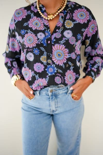 Lofty Manner Blouse Emese Multi FLower - Afbeelding 4
