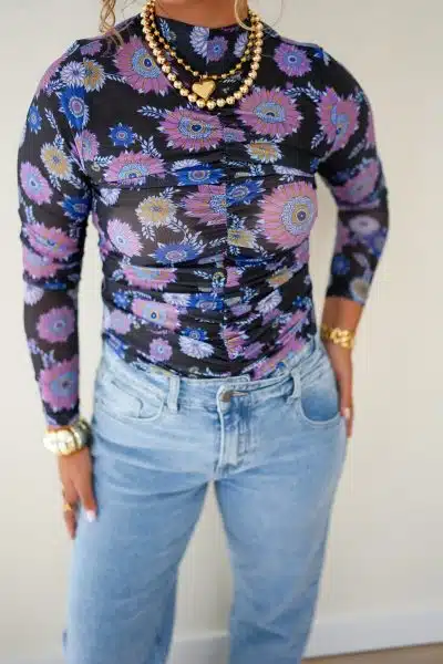 Lofty Manner Top Ilona Multi Flower - Afbeelding 3