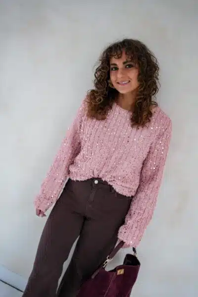 Yenthe Wide Leg Jeans Brown 0623-2 - Afbeelding 4