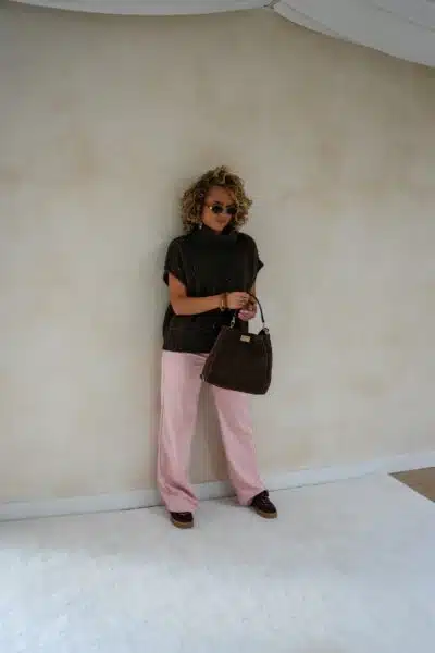 Naava Pailletten Sweater Brown * - Afbeelding 5