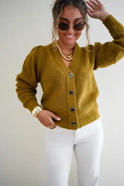 Lofty Manner Cardigan Lilly Green - Afbeelding 3