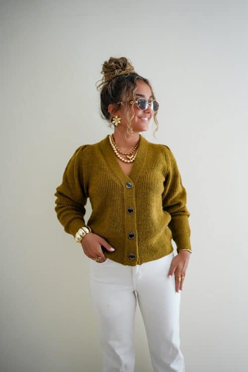 Alternative view of Lofty Manner Cardigan Lilly Green