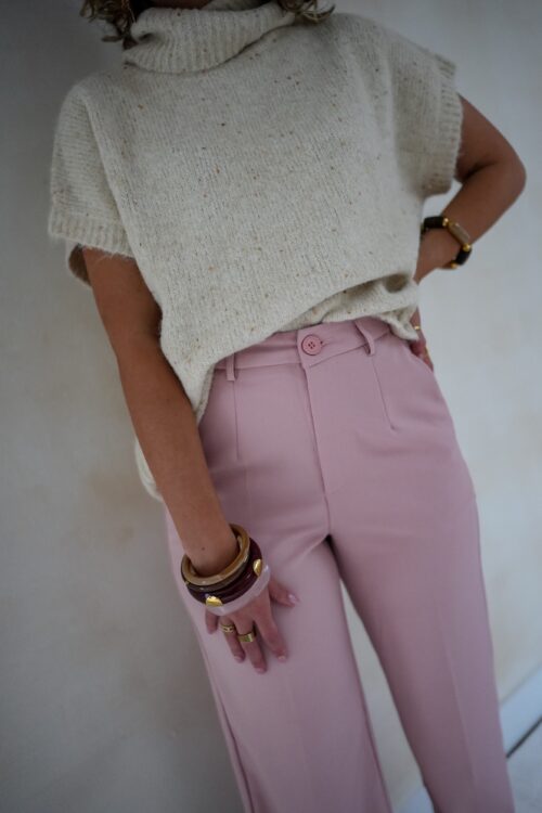Alternative view of Naava Pailletten Sweater Beige .