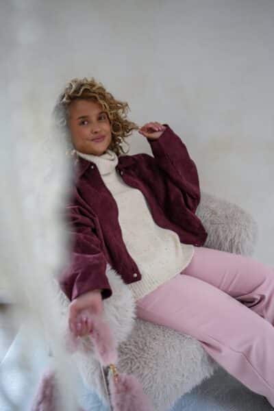 Ryanne Suedine Jacket Bordeaux - Afbeelding 6