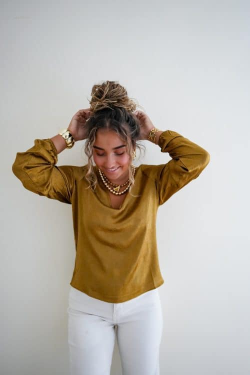 Alternative view of Lofty Manner Blouse Agnes Green