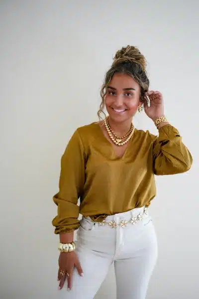 Lofty Manner Blouse Agnes Green