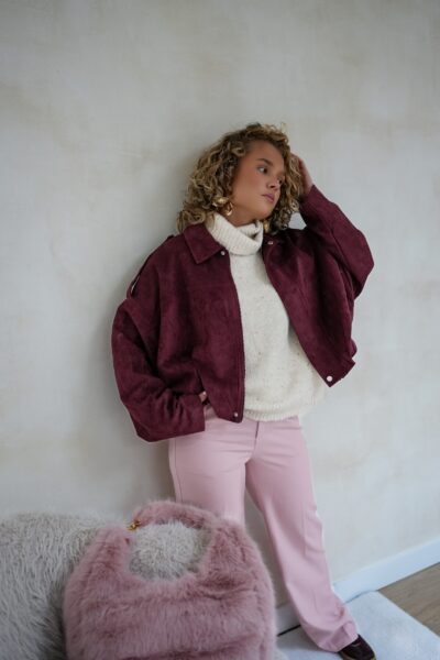 Ryanne Suedine Jacket Bordeaux - Afbeelding 2