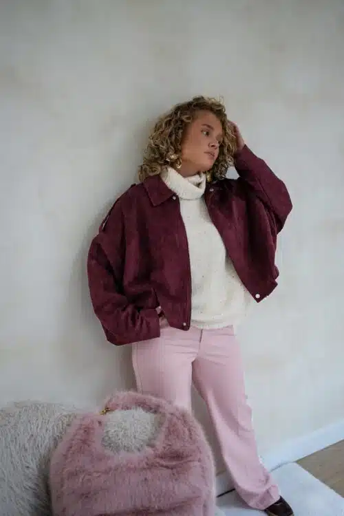 Alternative view of Ryanne Suedine Jacket Bordeaux