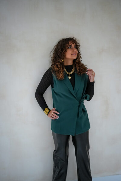 Lofty Manner Gilet Zaria Petrol Green - Afbeelding 5