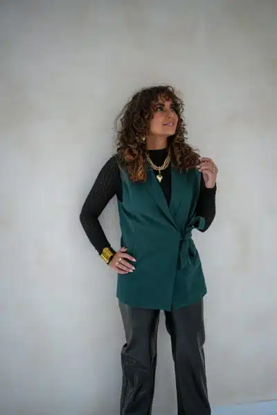Lofty Manner Gilet Zaria Petrol Green - Afbeelding 5