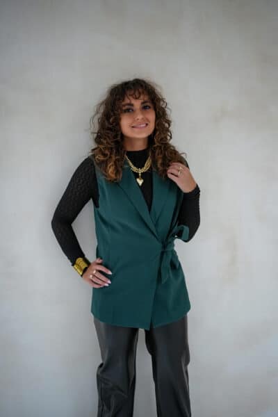 Lofty Manner Gilet Zaria Petrol Green - Afbeelding 6