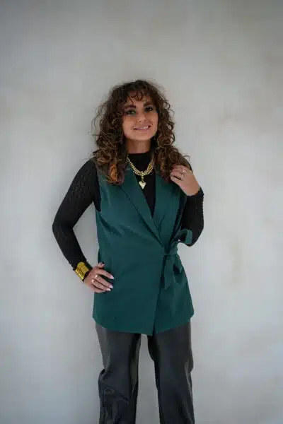 Lofty Manner Gilet Zaria Petrol Green - Afbeelding 6
