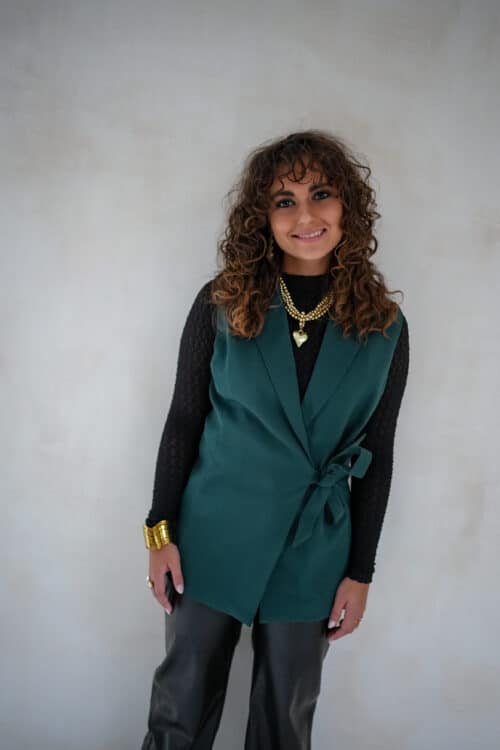 Lofty Manner Gilet Zaria Petrol Green