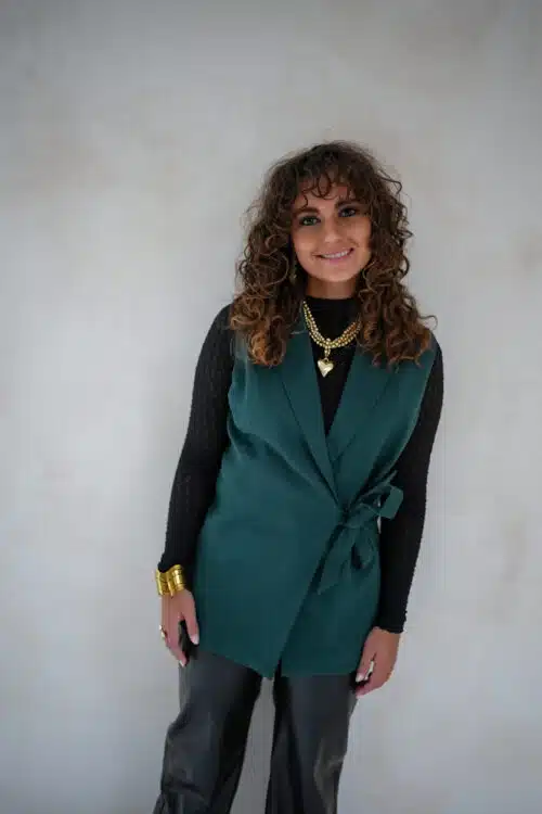 Lofty Manner Gilet Zaria Petrol Green
