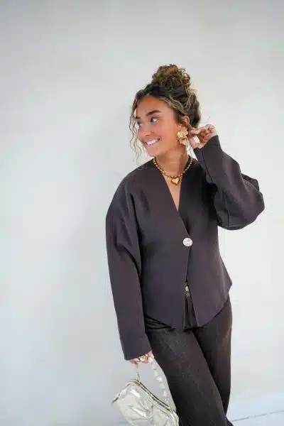 Guusje Cardigan Brown - Afbeelding 9