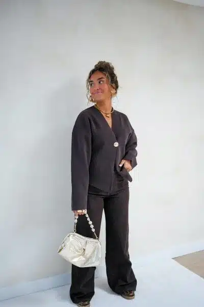 Guusje Cardigan Brown - Afbeelding 8