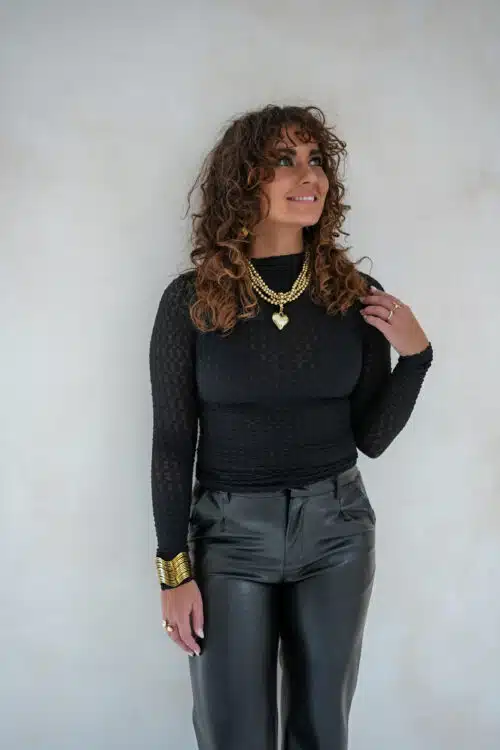 Alternative view of Lofty Manner Top Leona Black