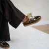 Babouche Ira Sneakers Dark Brown Gold