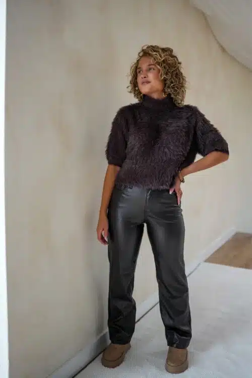 Alternative view of Furry Sweater Brown *