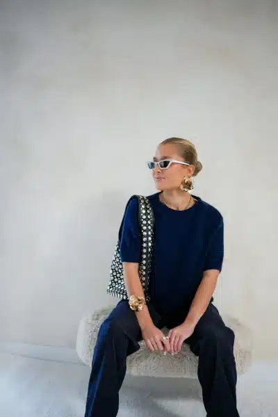 Gaelle Sweater Navy - Afbeelding 4