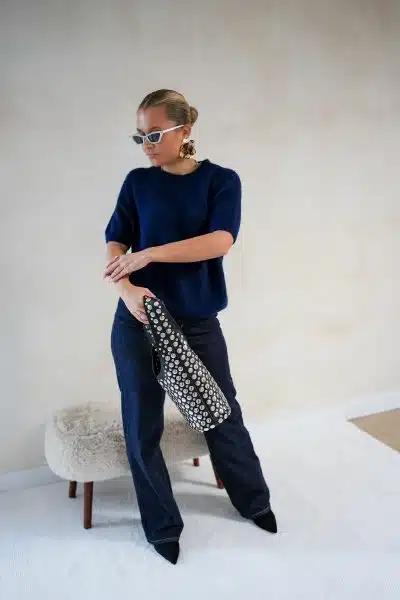Gaelle Sweater Navy - Afbeelding 3