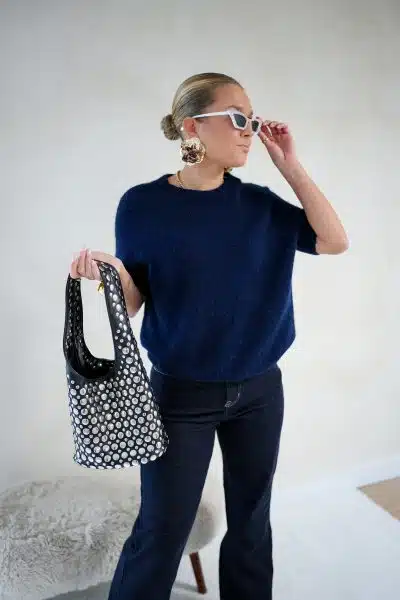 Gaelle Sweater Navy - Afbeelding 2