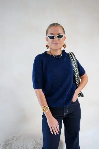 Gaelle Sweater Navy - Afbeelding 5