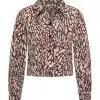 Mi Piace Travel Jacket Abstracte Burgundy