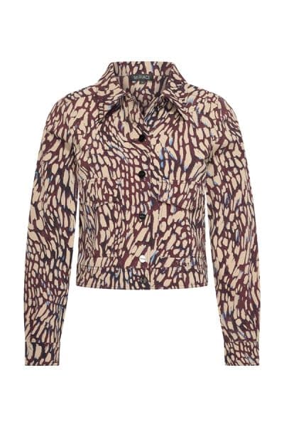 Mi Piace Travel Jacket Abstracte Burgundy