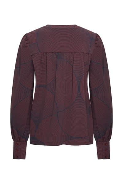 Mi Piace Travel Tara Longsleeve Burgundy Circle - Afbeelding 2